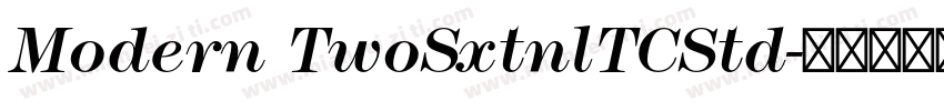 Modern TwoSxtnlTCStd字体转换